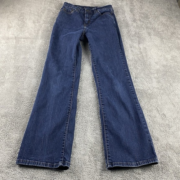 Levi's Denim - Levis Straight Jeans Womens 4 Short Blue Dark Wash Low Rise